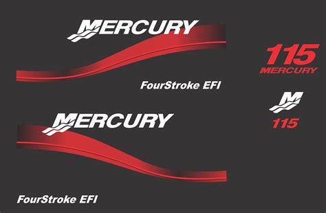 MERCURY 115 2001 2006 Outboard Decal Set Replica Etsy