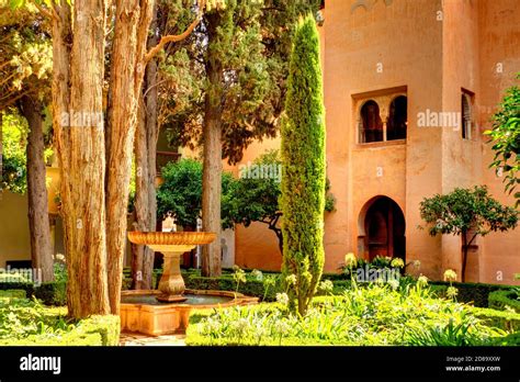 Gardens of the Alhambra Stock Photo - Alamy