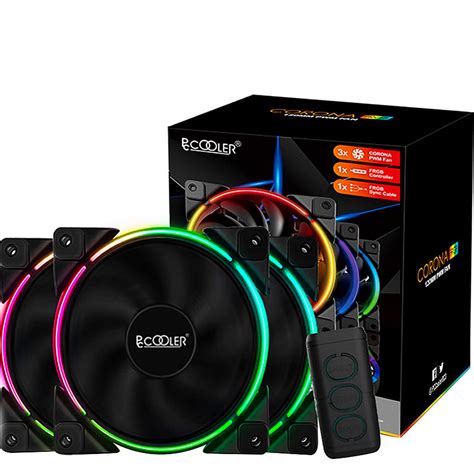 Buy PCCOOLER 120mm Fan 3 Pack Moonlight Series PC 3M120 RGB LED