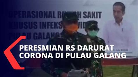 RS Darurat Corona Di Pulau Galang Resmi Beroperasi