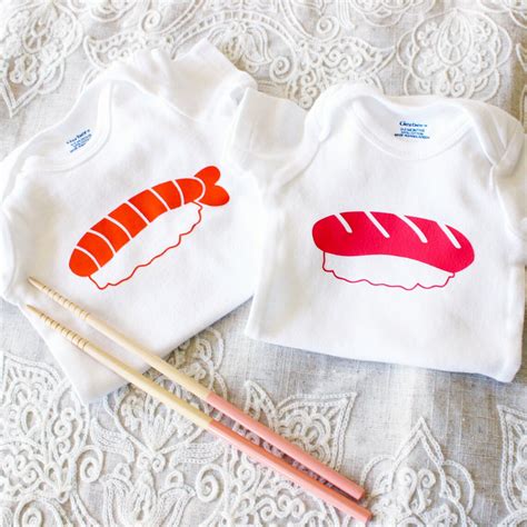 Sushi Onesie Shrimp Sushi Sashimi Ebi Baby Onesie Bodysuit Etsy Israel