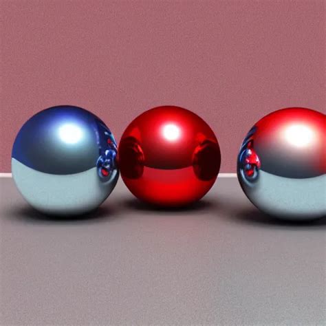 Chrome Spheres On A Red Cube Rim Lighting Stable Diffusion OpenArt