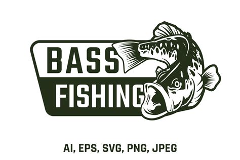 Largemouth Bass Fishing Logo Design Graphic by raulyufitraf · Creative ...