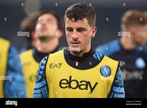 Neapel Italien Dezember 2023 Diego Demme vom SSC Napoli wärmt sich