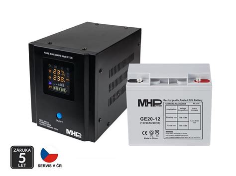 Záložní zdroj MHPower MPU 300 12 UPS 300W 12V čistý sinus baterie