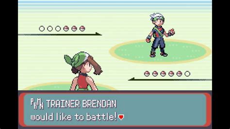 Third Rival Battle Pokémon Emerald Brendan Iii No Healing Set