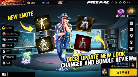 Ob New Emote Free Fire Ob Look Changer And All Bundle Review Free