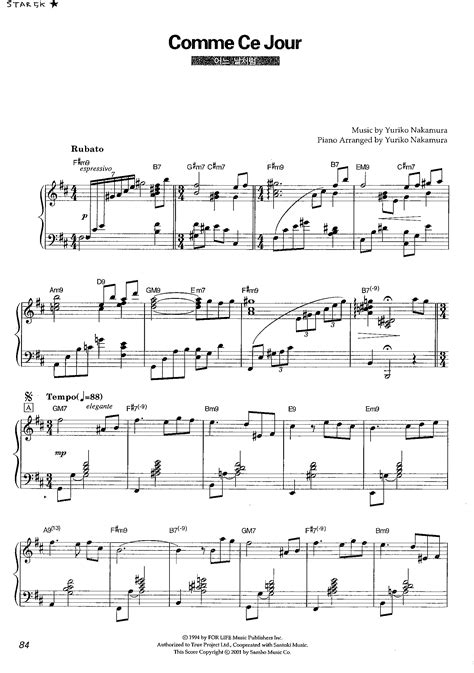 Pdf Yuriko Nakamura Comme Ce Jour Piano Sheet Music Dokumen Tips