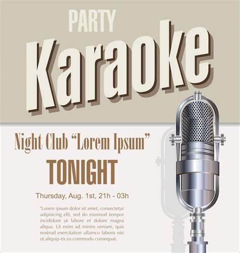 Premium Vector | Karaoke party background