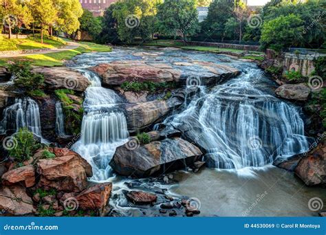 Falls Park On The Reedy River Stock Image Image Of Carolina