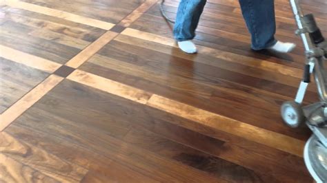 Buffing Wood Floor Buffing Wooden Floors Youtube