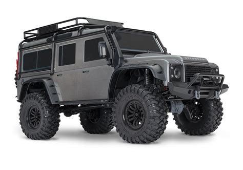 Traxxas 82056 4 Slvr Traxxas Land Rover Defender Trx 4 Trail Crawlers