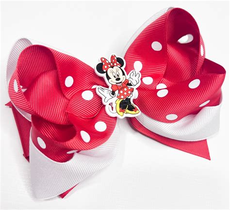 Minnie Mouse Hair Bow Minnie Mouse Hairbow Minnie Mouse Hair Clip Minnie Hair Bow Minnie