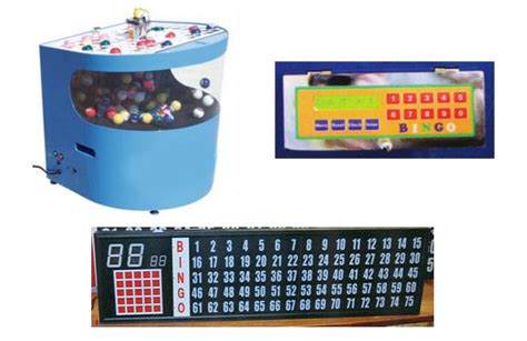 Table Top Bingo Machine And Large Flashboard