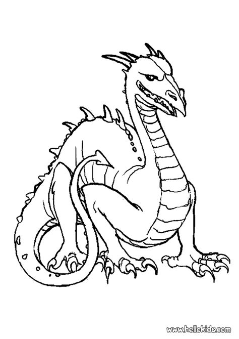 Dangerous Dragon Coloring Pages