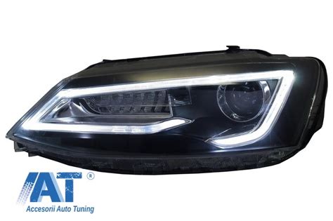 Faruri Led Drl Compatibil Cu Vw Jetta Mk Vi Non Gli Semnal