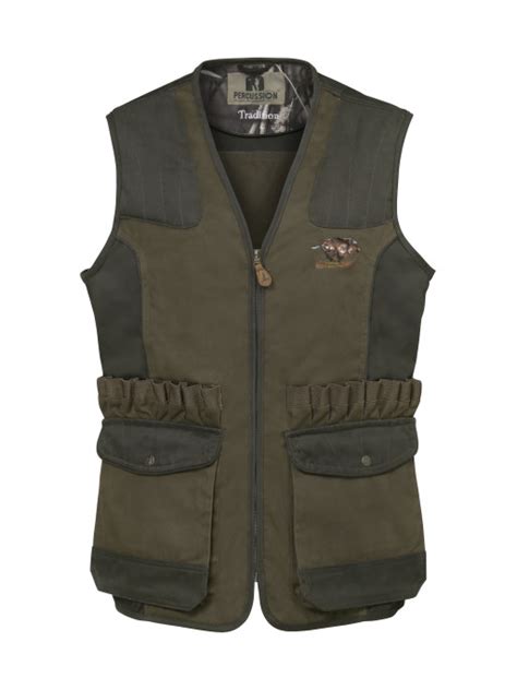 Gilet de Chasse Tradition Brodé Percussion