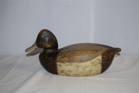 Artists Signed Hand Painted Wooden Duck Decoy Auction