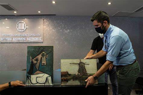 Stolen Picasso And Mondrian Paintings Found Stashed In A Ravine In Greece The New York Times