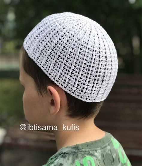 Short Kufi Hat Ribbed Crochet Summer Cotton Hats Handcrafte Inspire