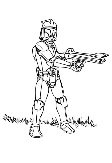 Star Wars Clone Trooper Coloring Pages