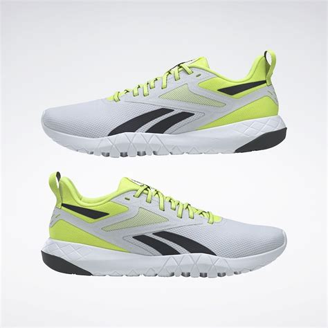 Flexagon Force 4 Shoes In Solar Acid Yellow Cold Grey Core Black Reebok Official Uk