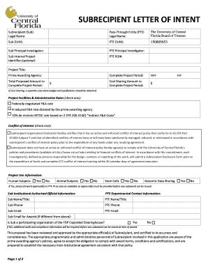 Fillable Online PHS And NSF Subrecipient Conflict Of Interest