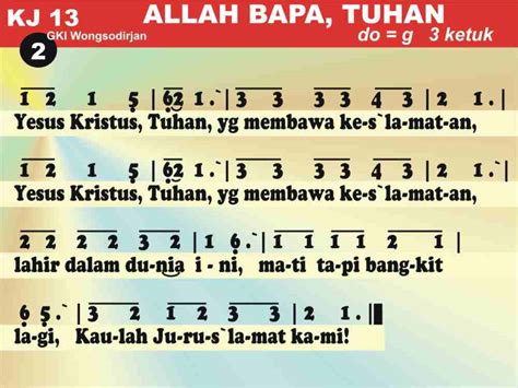 KidungOnline KJ 013 ALLAH BAPA TUHAN