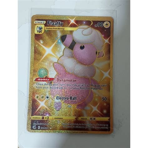 Pokemon Flaaffy Gold Secret Rare Fusion Strike Card Shopee Singapore