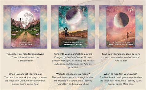 Multicolor Moonology Manifestation Oracle Cards X Cm Card