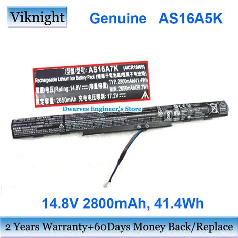 Original As16a5k Battery For Acer Aspire E5 Series Laptop Notebook