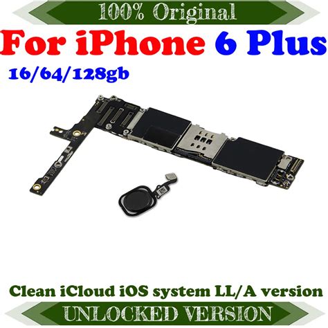 Clean ICloud For Iphone 6 Plus 5 5inch Motherboard With No Touch ID 100