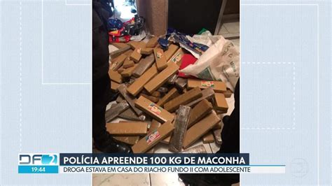 Polícia apreende 100 kg de maconha no Riacho Fundo II DF2 G1