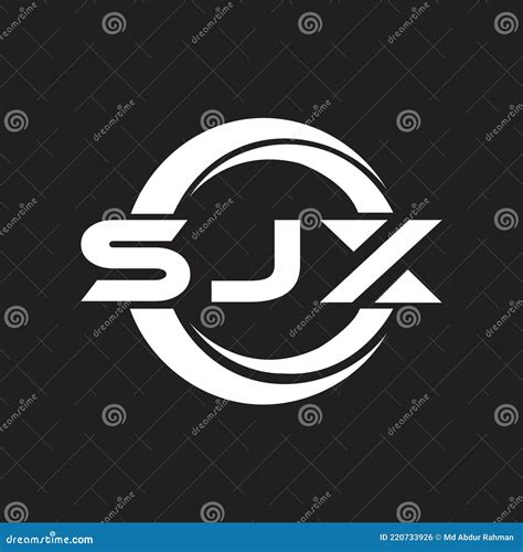 Sjx Letter Logo Design On Black Background Jx Creative Initials Letter Logo Conceptosjx Letter