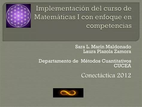 PPT Implementación del curso de Matemáticas I con enfoque en