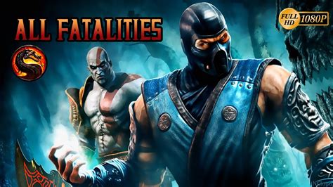 Mortal Kombat 9 All Fatalities Kratosgorokintaroshao Kahn Fatality Todos Los Personajes 2014