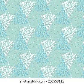 Sky Blue Floral Pattern Vector Illustration Stock Vector (Royalty Free) 200558111 | Shutterstock