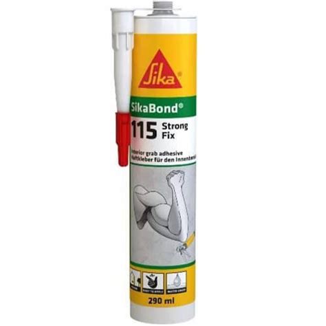 Sika Sikabond 115 Strong Grip Assembly Adhesive 290 Ml White Bricoinn