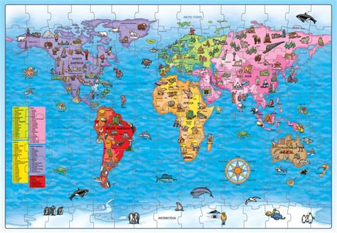 Puzzle Mapa Sv Ta Orchard Toys Sv T Deskov Ch Her