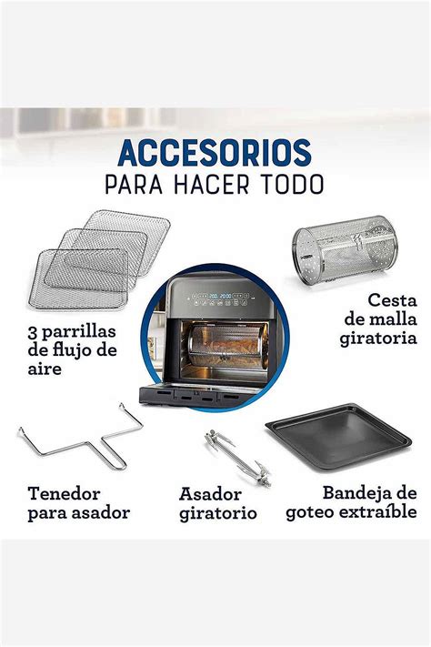 Horno Freidora De Aire Oster Litros Deprati Tienda Online