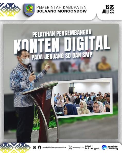 Pj Bupati Buka Pelatihan Pengembangan Konten Digital Tingkat Sd Dan Smp