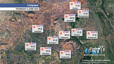 Southern Africa Weather Forecast Maps Thursday 6 June 2024 AfriWX