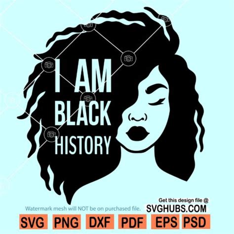 I Am Black History Svg Black Lives Matter Svg