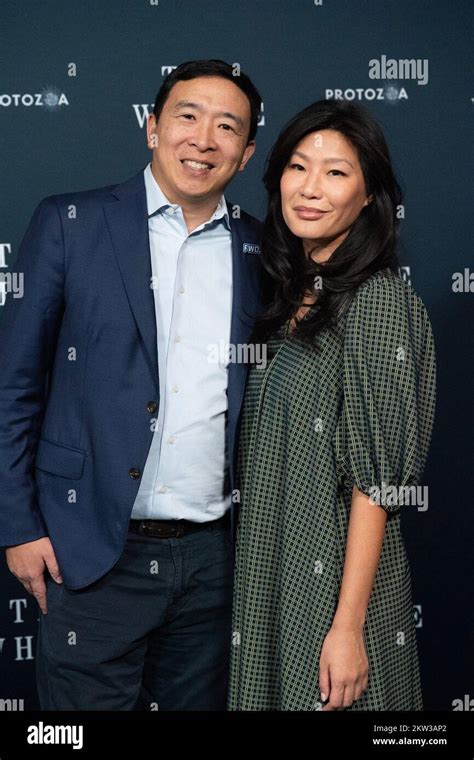 New York Ny Usa 29th Nov 2022 Andrew Yang Evelyn Yang At Arrivals