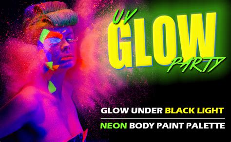 Ccbeauty Neon Uv Body Paint Black Light Body Paint Glow In The Dark