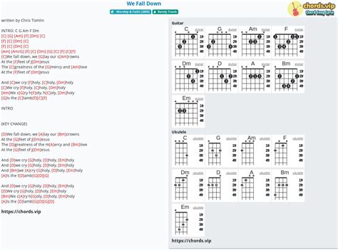 Chord: We Fall Down - Randy Travis - tab, song lyric, sheet, guitar ...