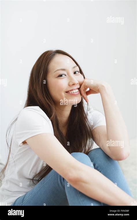 Young Attractive Japanese Woman Portrait Stock Photo Alamy