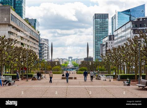 Esplanade Du Charles De Gaulle In La Defense District View East To The