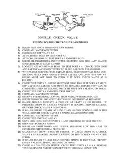 TESTING DOUBLE CHECK VALVE ASSEMBLIES 1) 3) / testing-double-check ...