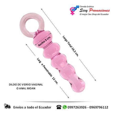 Dildo Vidrio Vaginal Anal Moan Importadora Erótica Sex Shop